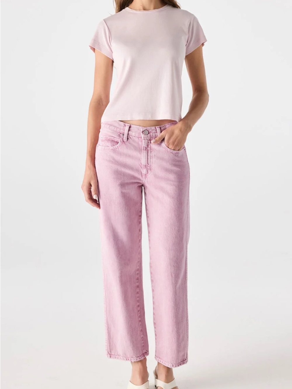 Amo Billie Straight Leg Cropped Jean